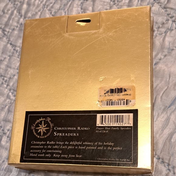 Christopher Radko bunny rabbit spreaders - Picture 2 of 3